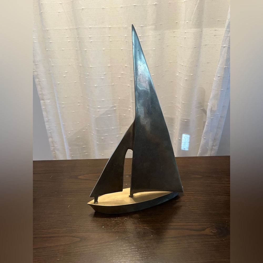 Brass Sailboat Decor